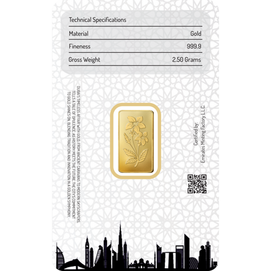 2.5g Gold Bar (999.9)