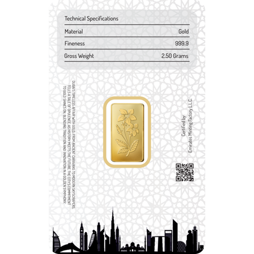2.5g Gold Bar (999.9)