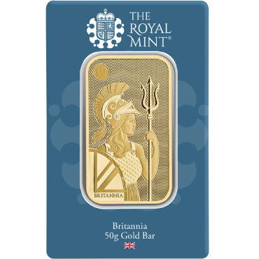 Royal Mint Britannia 50g Gold Bar ( 999.9 )